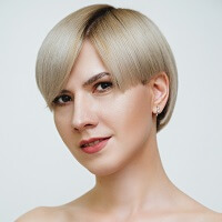 короткая женская стрижка сессон блондинка
